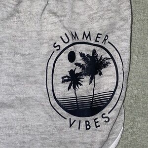 No Boundaries Gray Heather 'Summer Vibes' Athletic Lounge Shorts